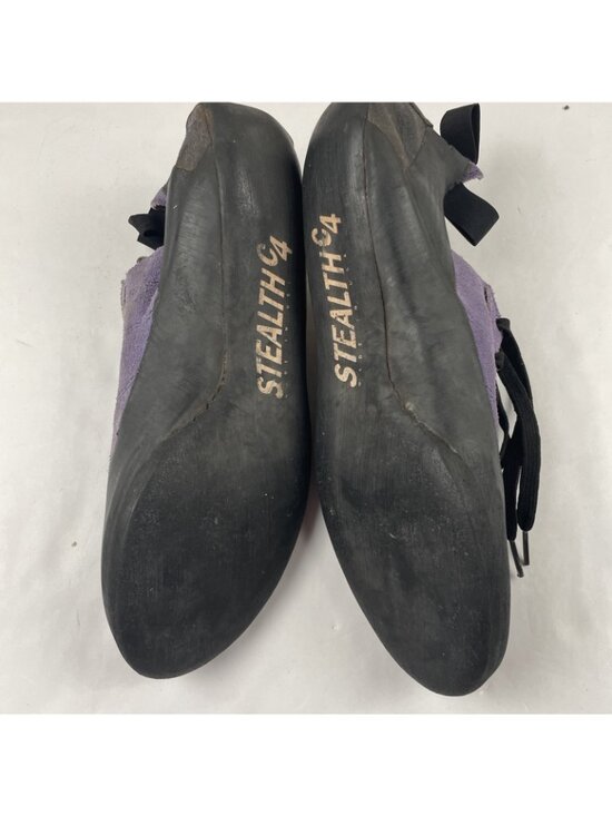 Five Ten 5.10 Stealth C4 Rock Climbing Shoes Men’s 13 Purple Suede Low Athletic